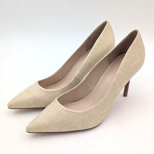 Marc Fisher Salley Pointed Toe Heel Pump Women's Natural Size US8.5M EU39